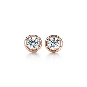 Tiffany & Co. Diamond and Rose Gold Earrings